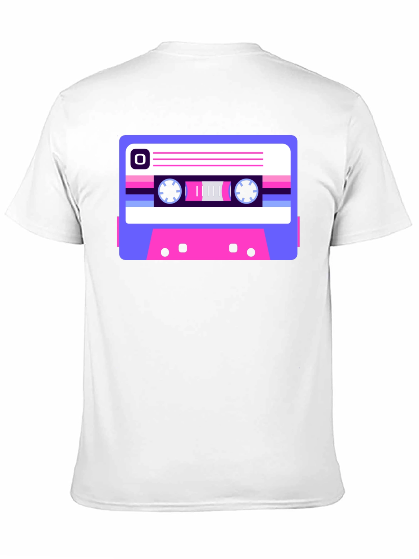 Retro Cassette Tape Graphic Tee - Black