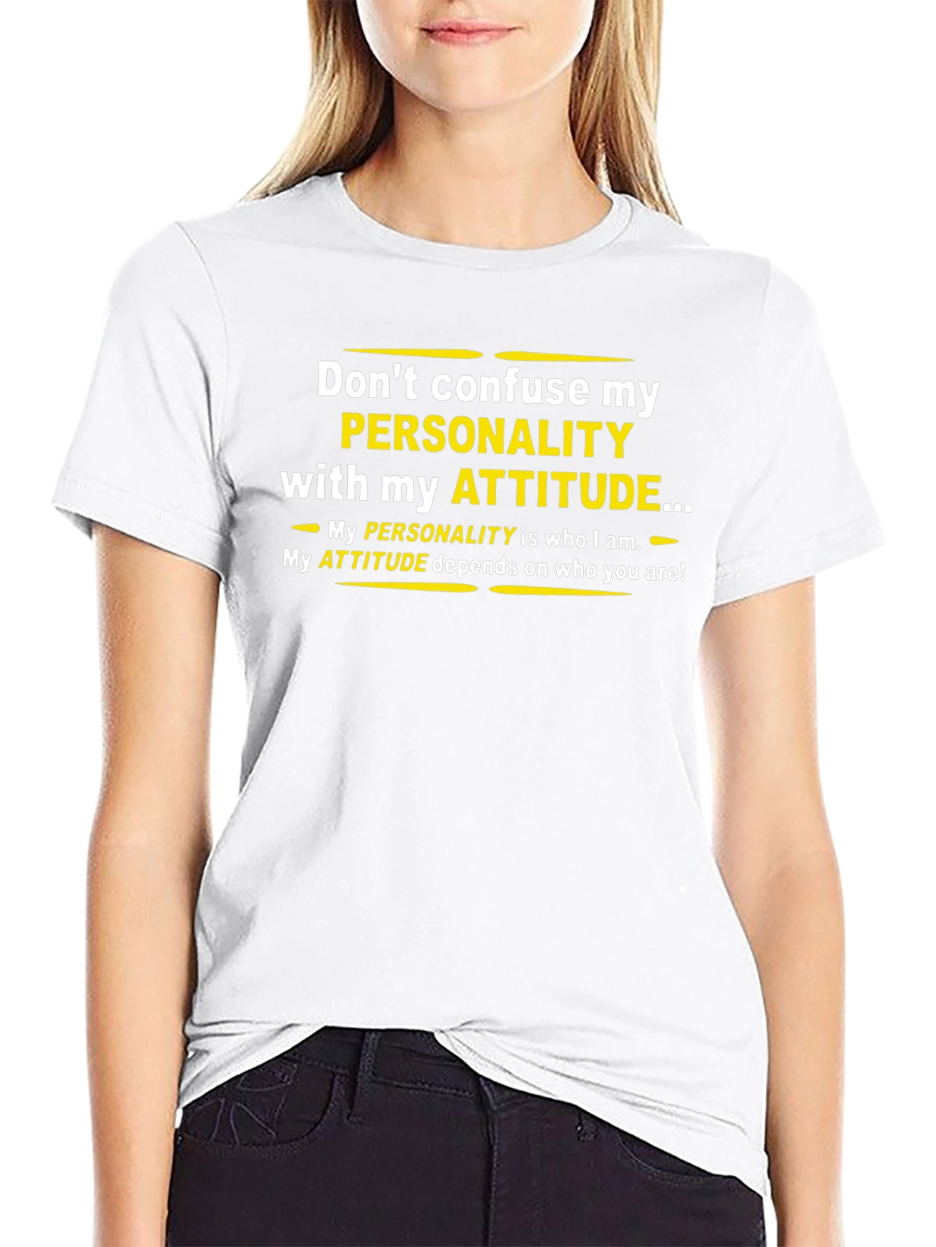 Personality vs. Attitude Graphic T-Shirt