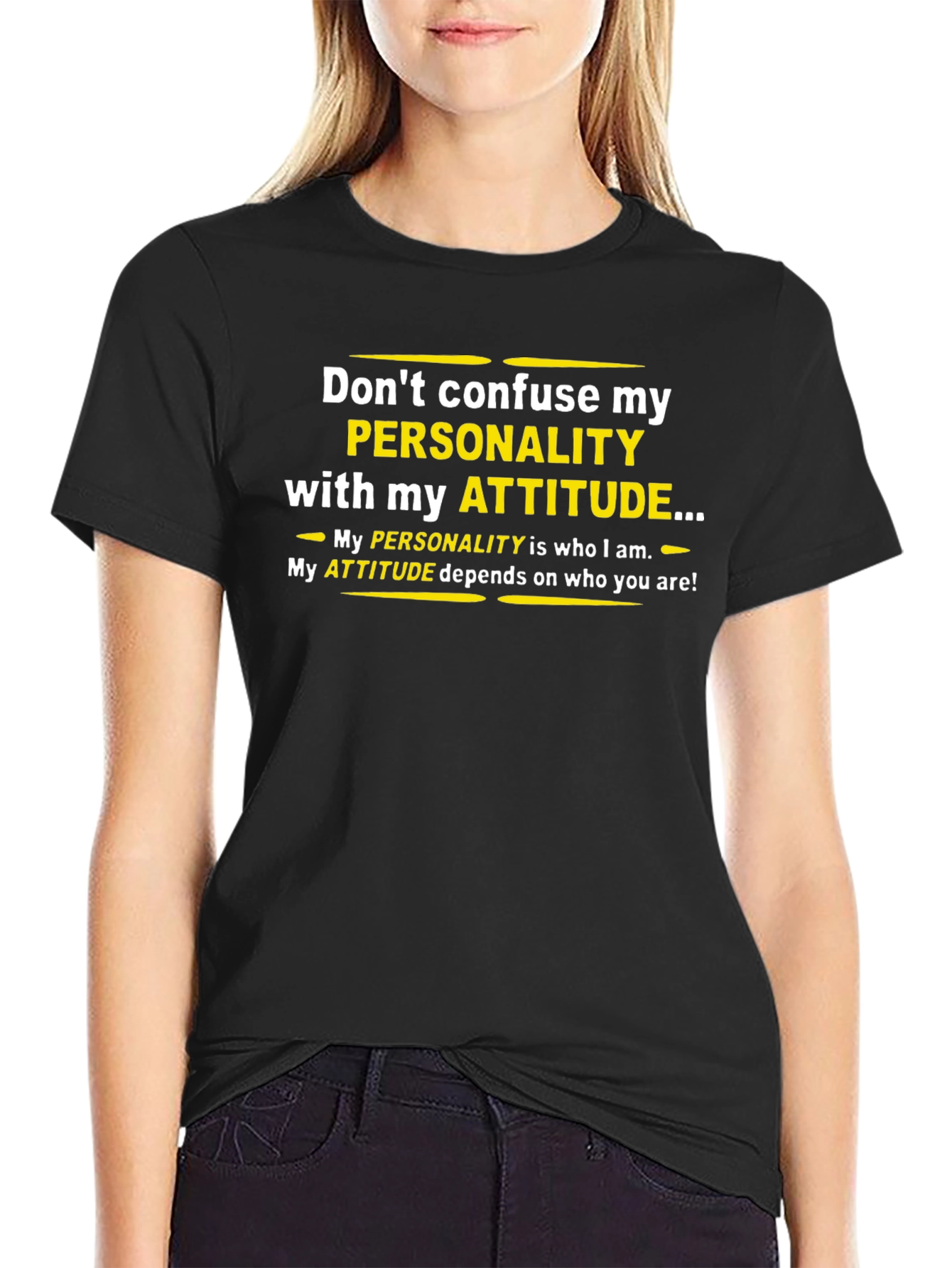 Personality vs. Attitude Graphic T-Shirt