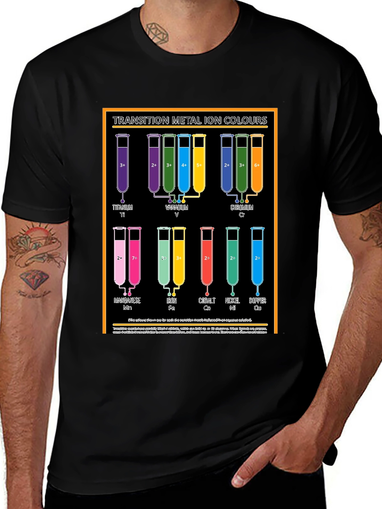 Transition Metal Ion Colours Graphic T-Shirt