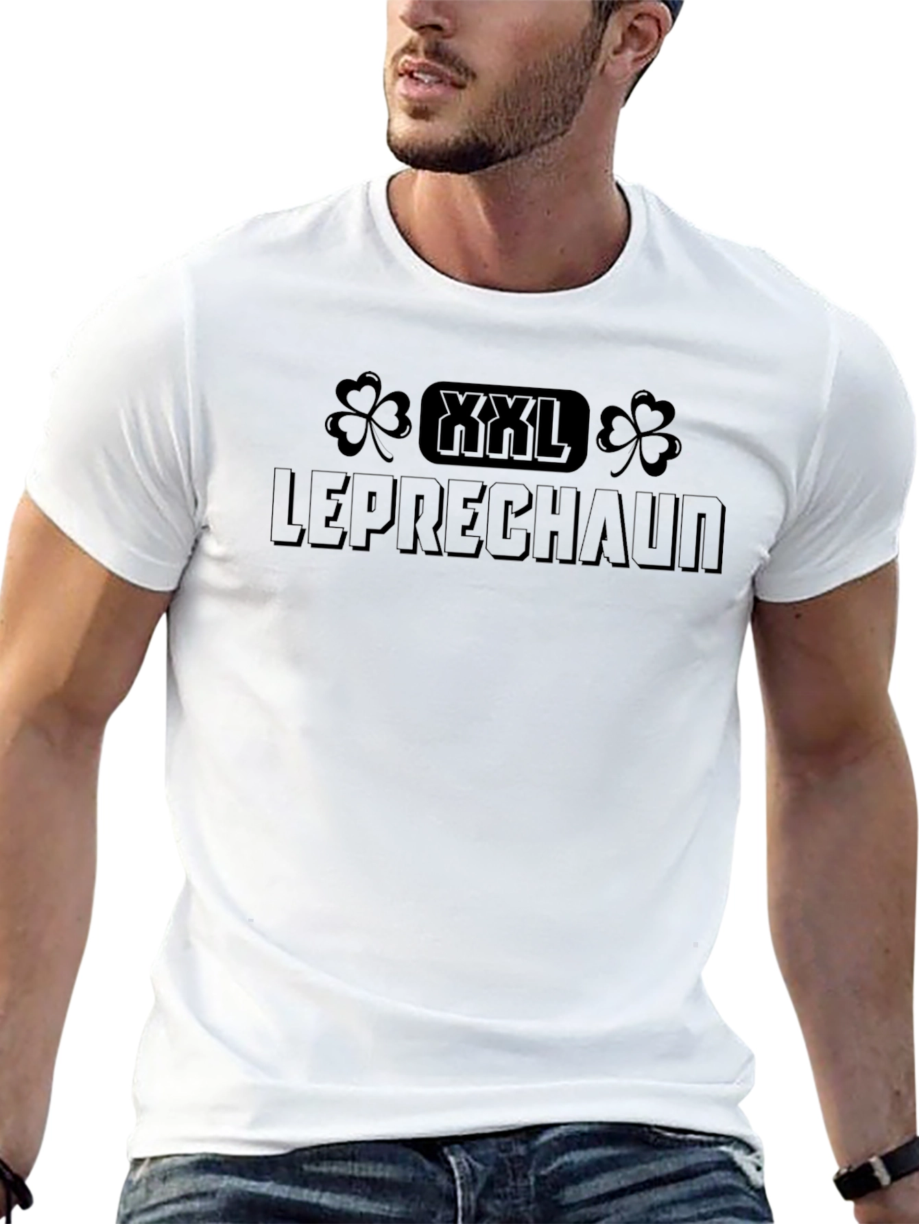 XXL Leprechaun Black T-Shirt