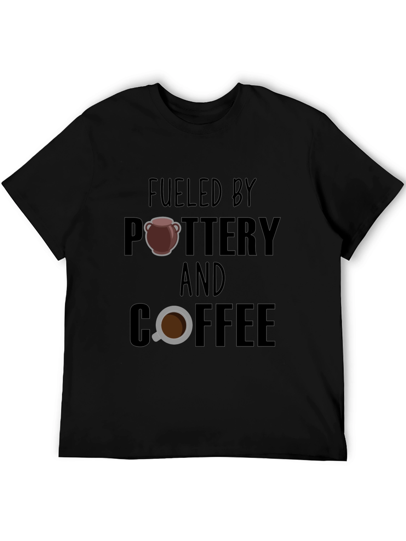 Fueled By Pottery and Coffee Graphic T-Shirt