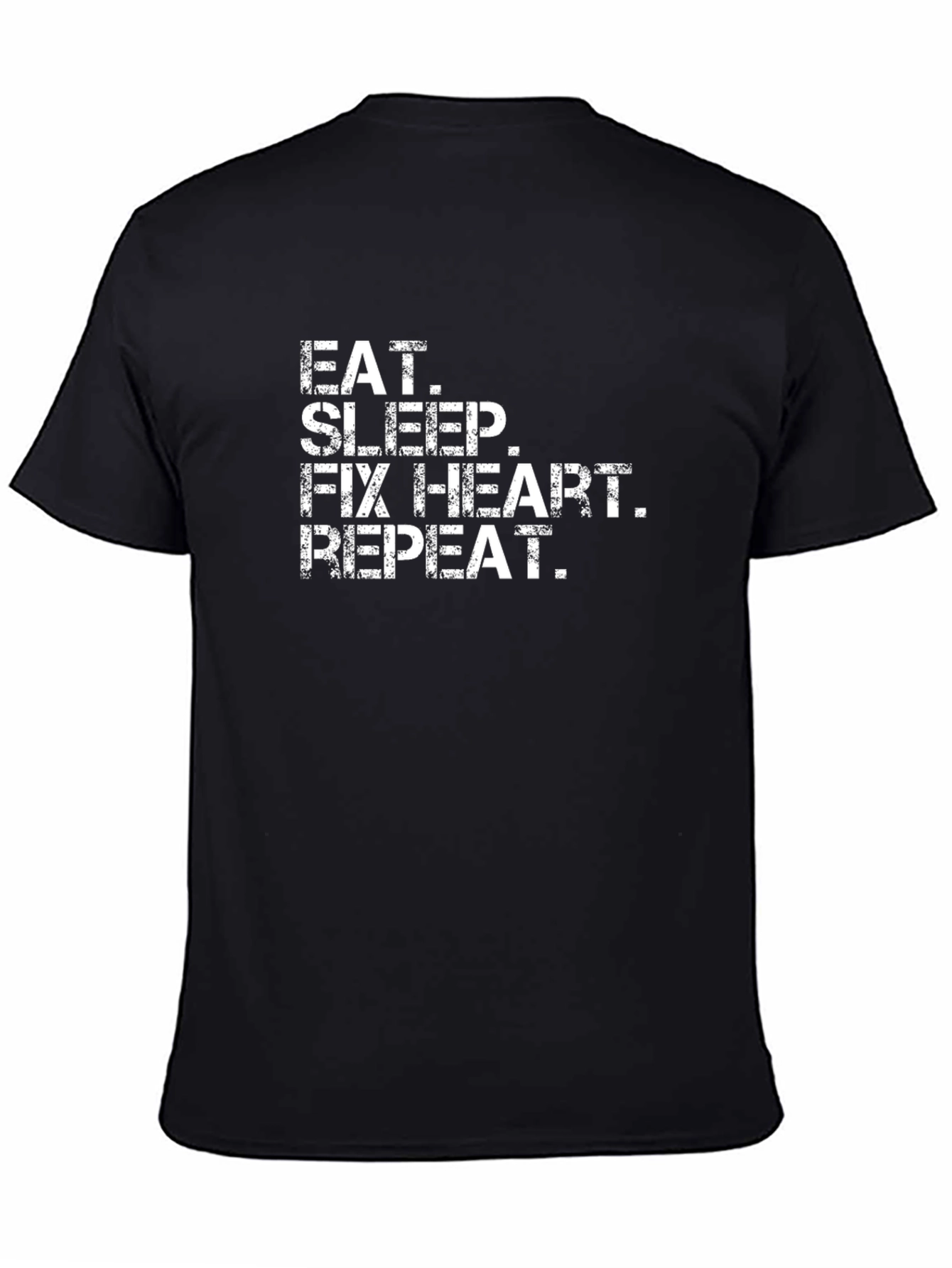 Eat Sleep Fix Heart Repeat T-Shirt - Cardiology Tee