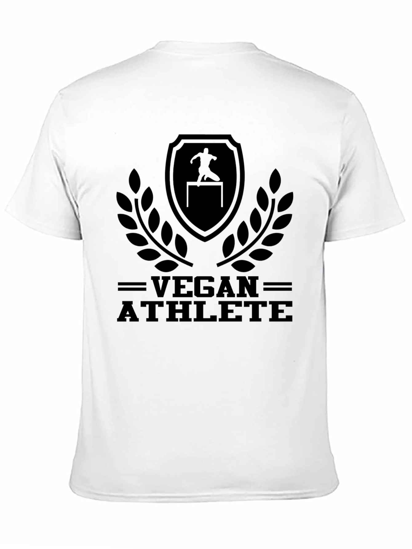 Vegan Athlete Graphic T-Shirt - Black