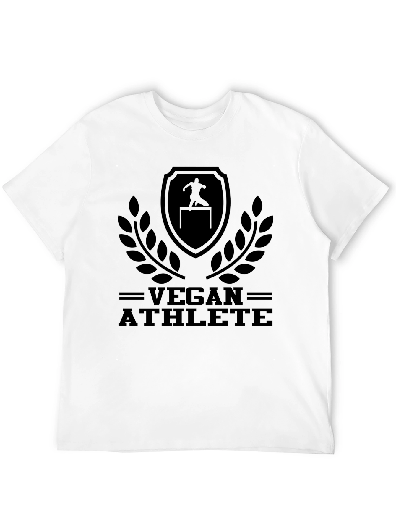 Vegan Athlete Graphic T-Shirt - Black