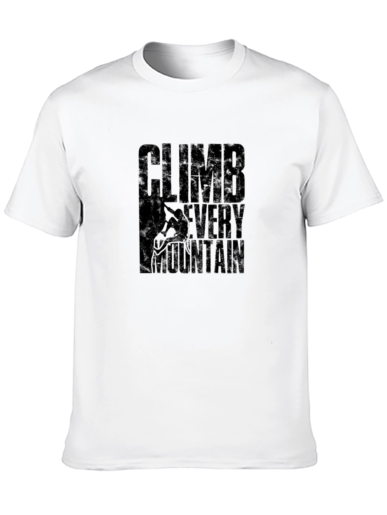 Climb Every Mountain Black Graphic Tee