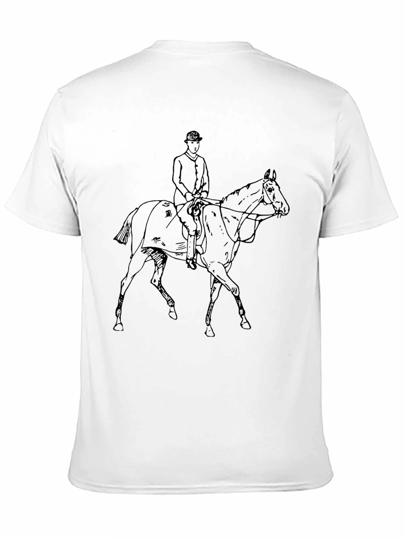 Equestrian T-Shirt - Horse & Rider Graphic Tee