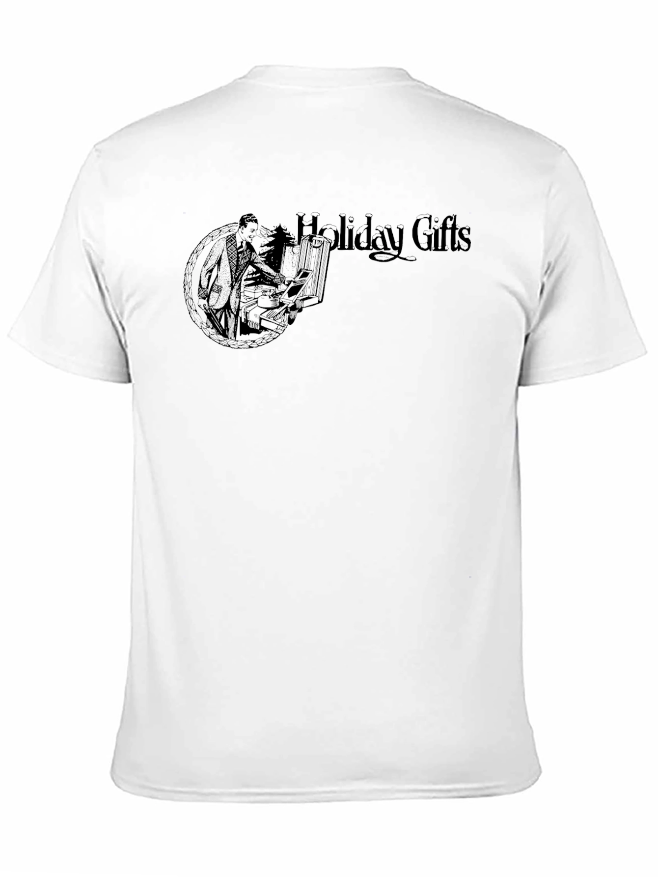 Holiday Gifts Graphic Tee - Mens Black T-Shirt