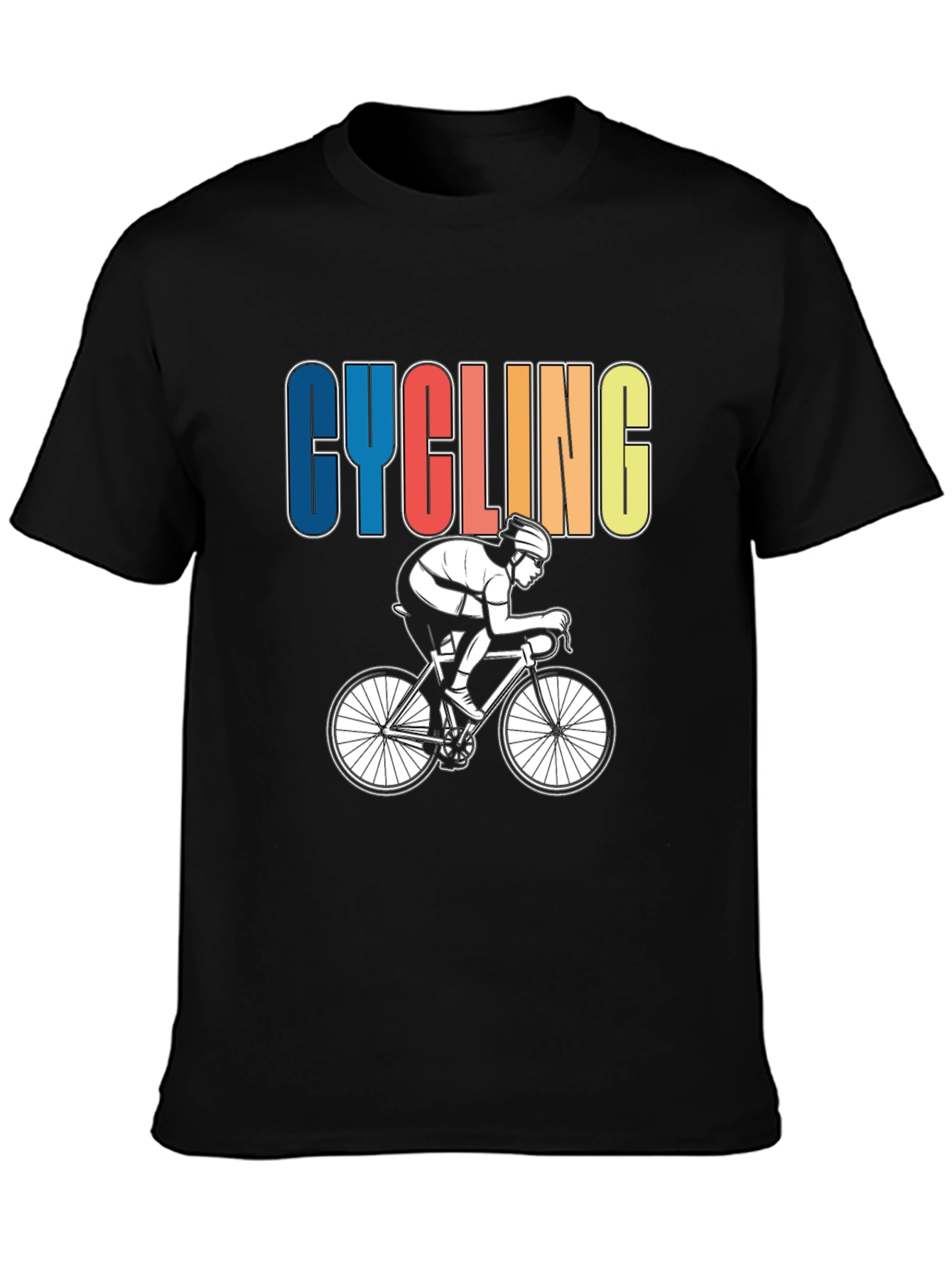 Cycling Graphic T-Shirt - Sporty Rider Design