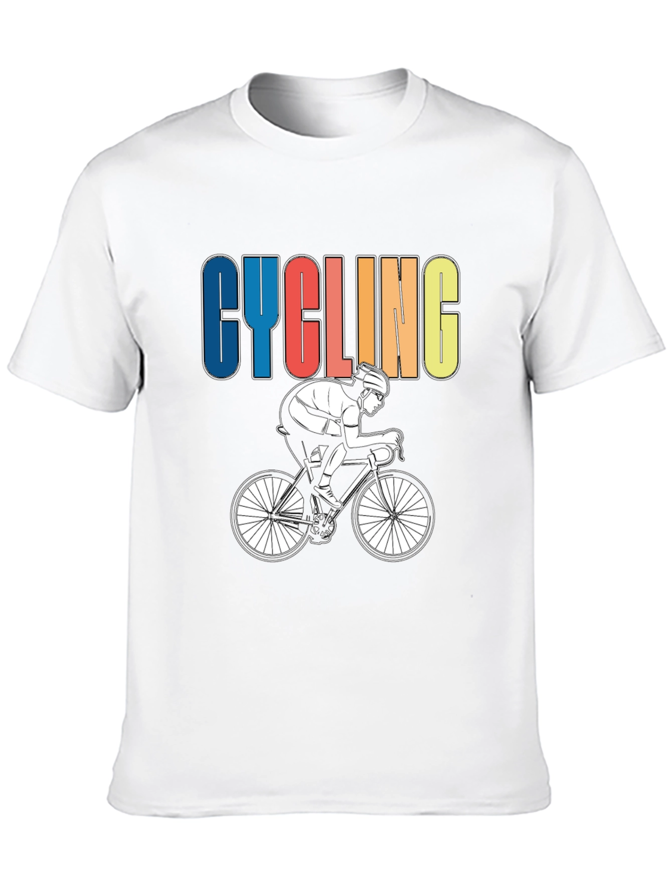 Cycling Graphic T-Shirt - Sporty Rider Design