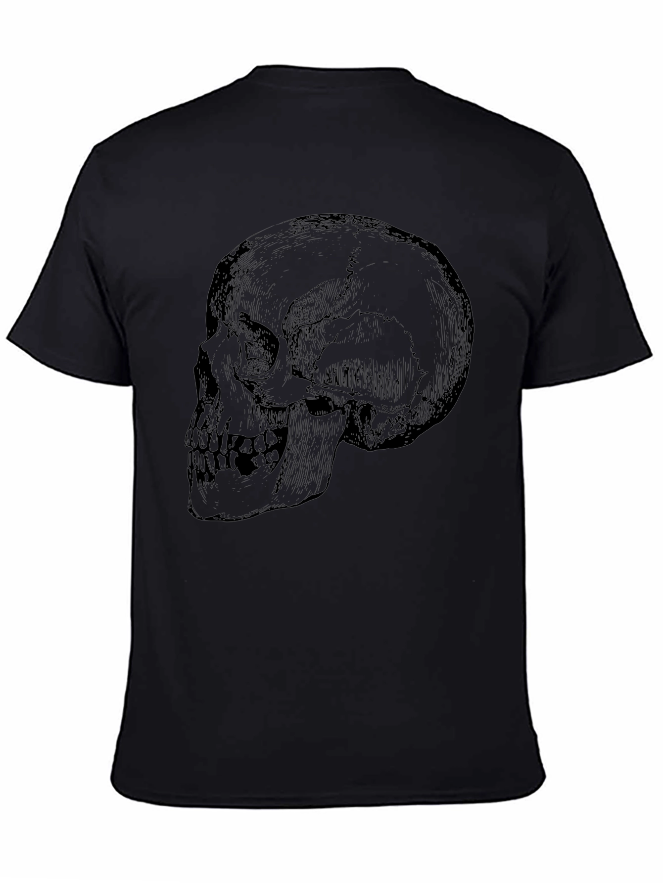 Skull Graphic Black T-Shirt for Men