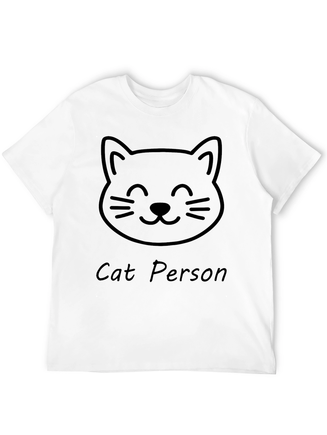 Cat Person Graphic Tee - Soft Cotton Casual Shirt