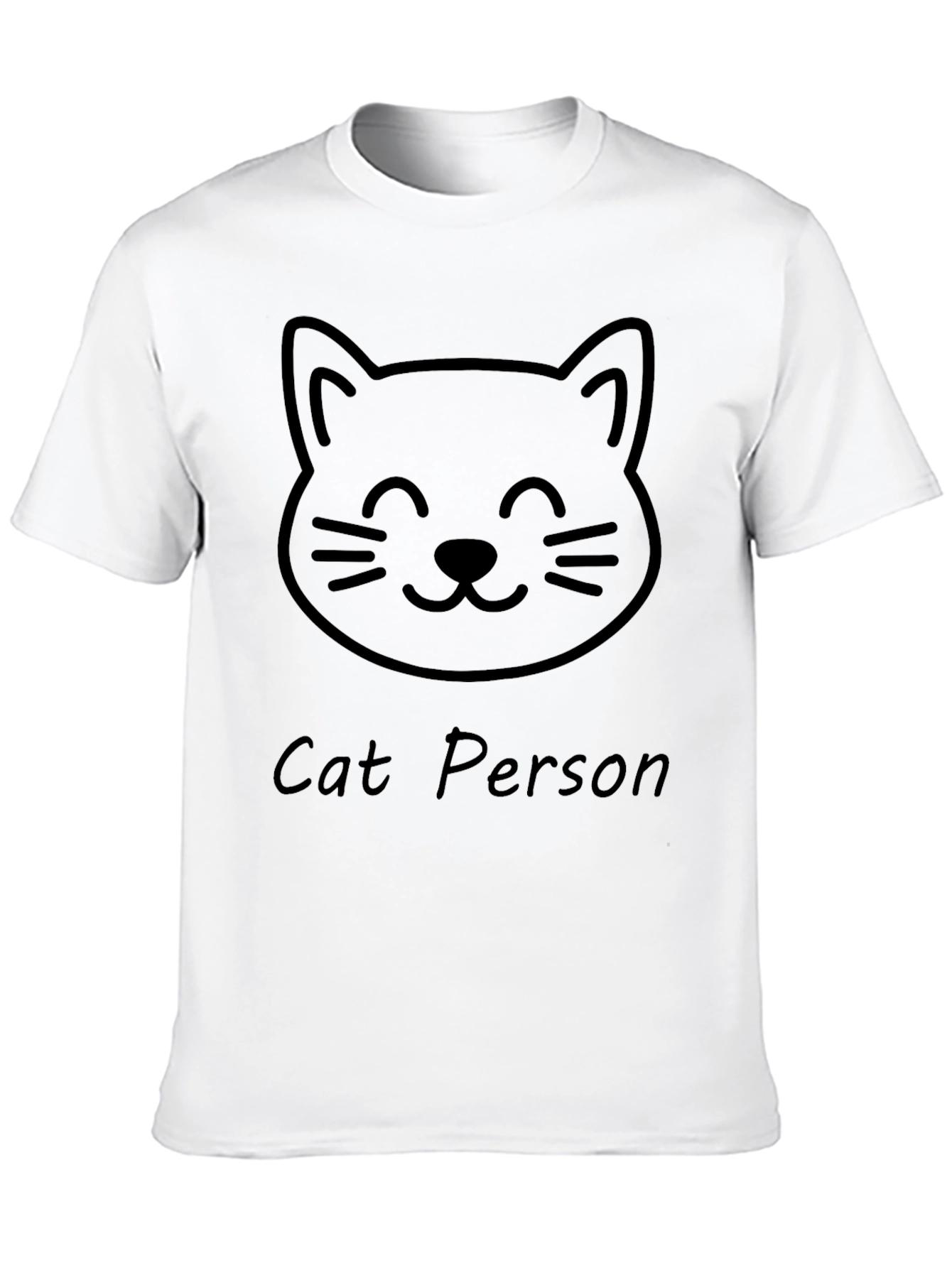 Cat Person Graphic Tee - Soft Cotton Casual Shirt