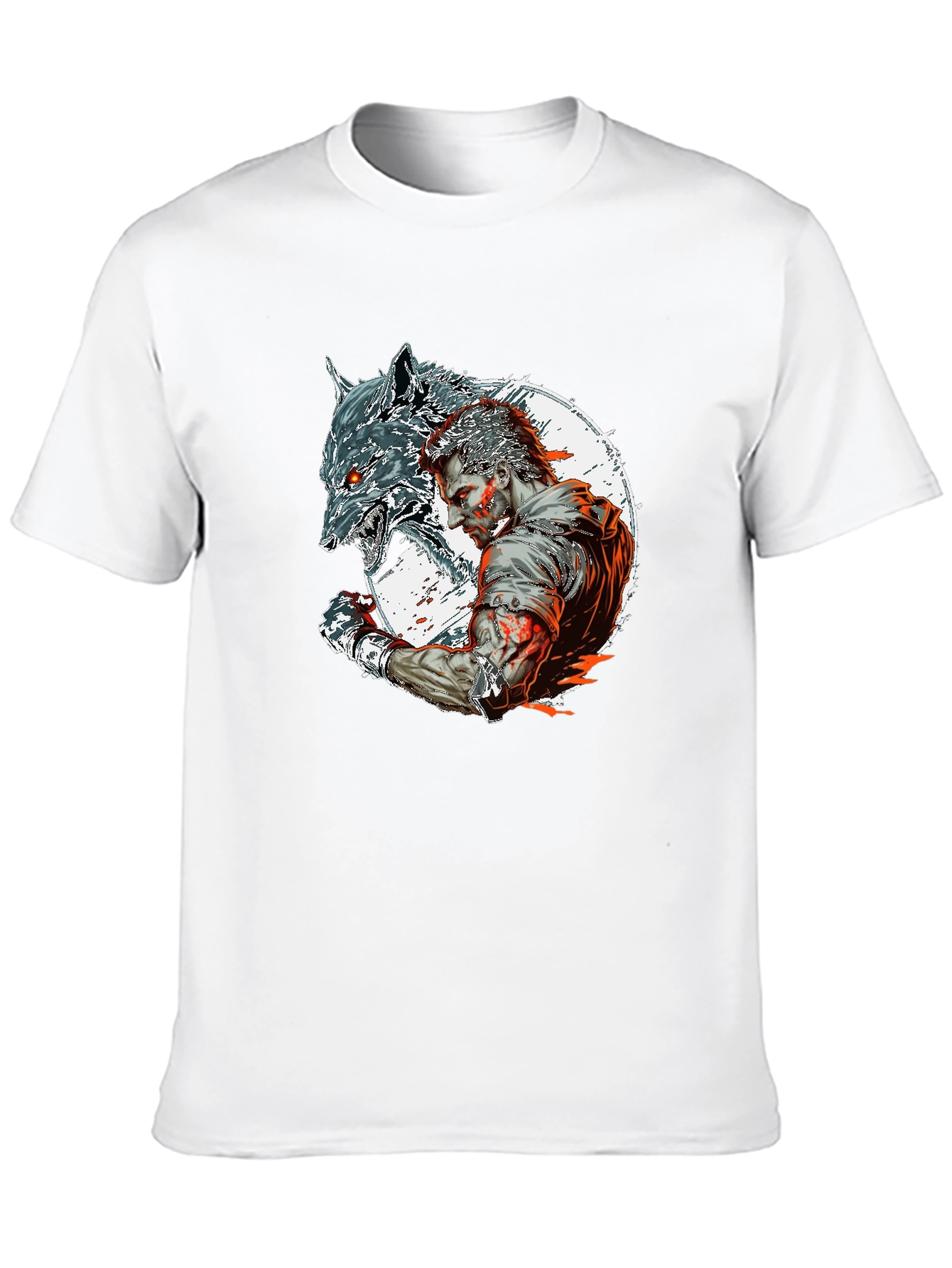 Wolfman Graphic Tee - Black Crew Neck