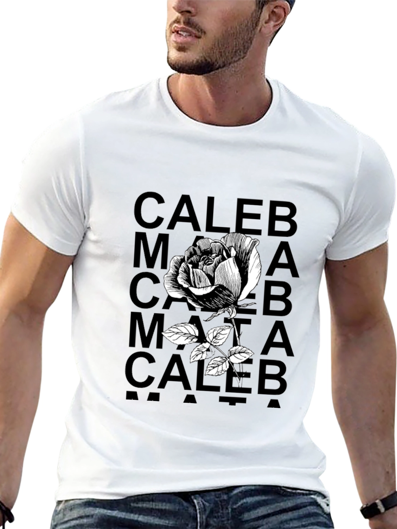 Caleb Rose Graphic Tee - Black