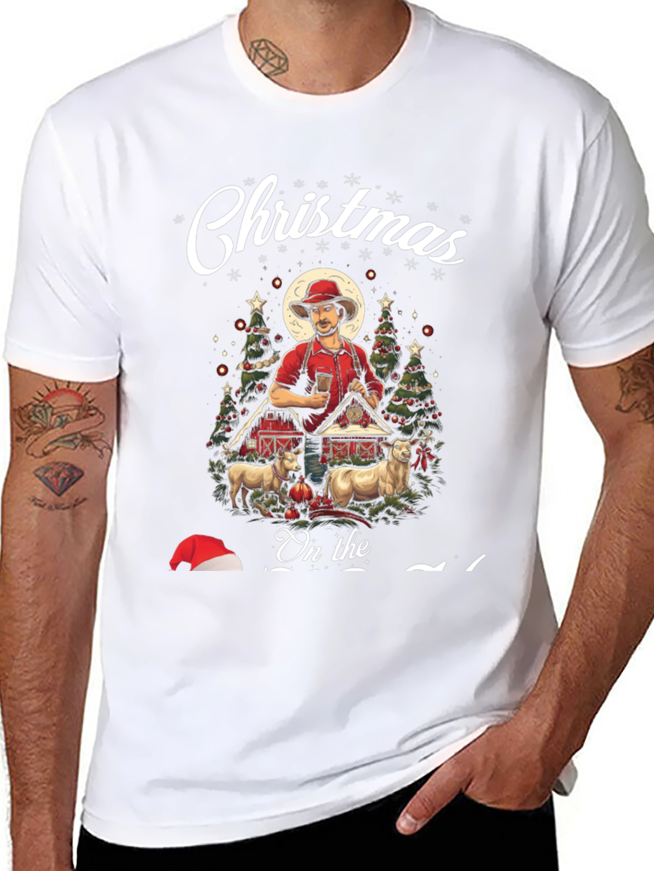 Christmas on the Farm T-Shirt