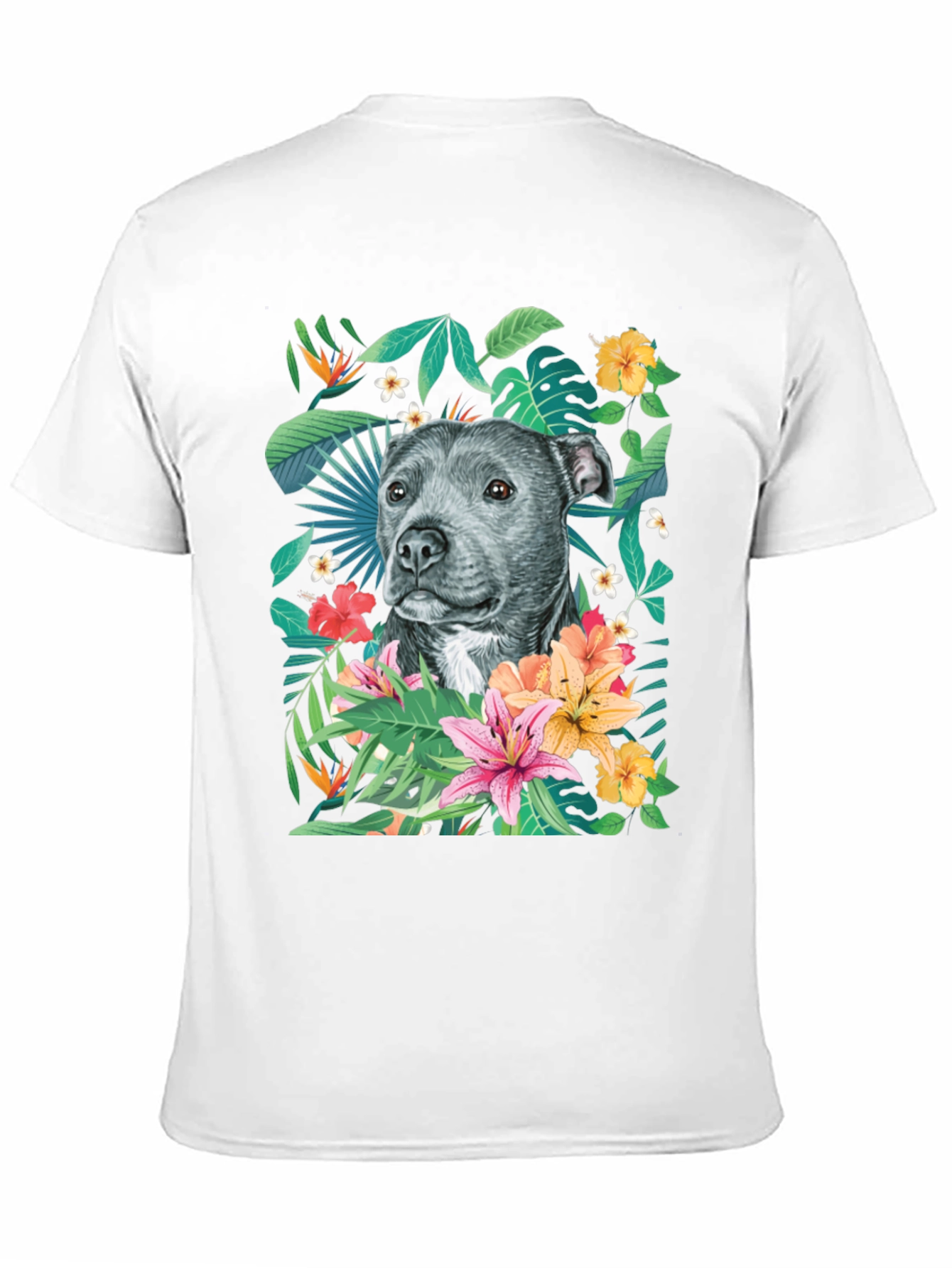 Tropical Pitbull Graphic Tee