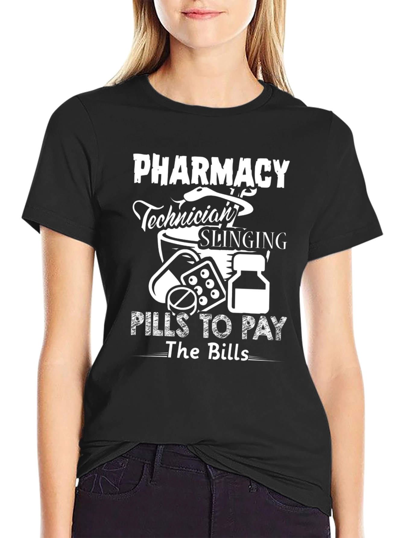 Pharmacy Technician Pills to Pay Bills T-Shirt
