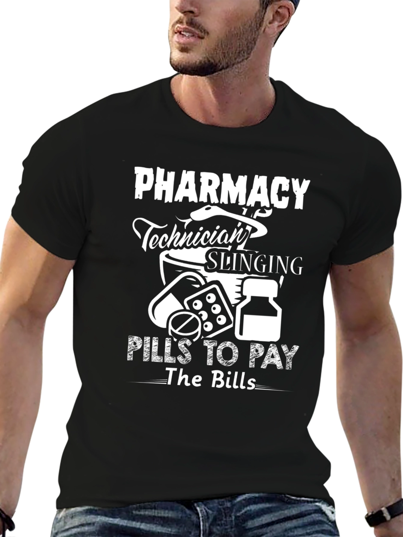 Pharmacy Technician Pills to Pay Bills T-Shirt