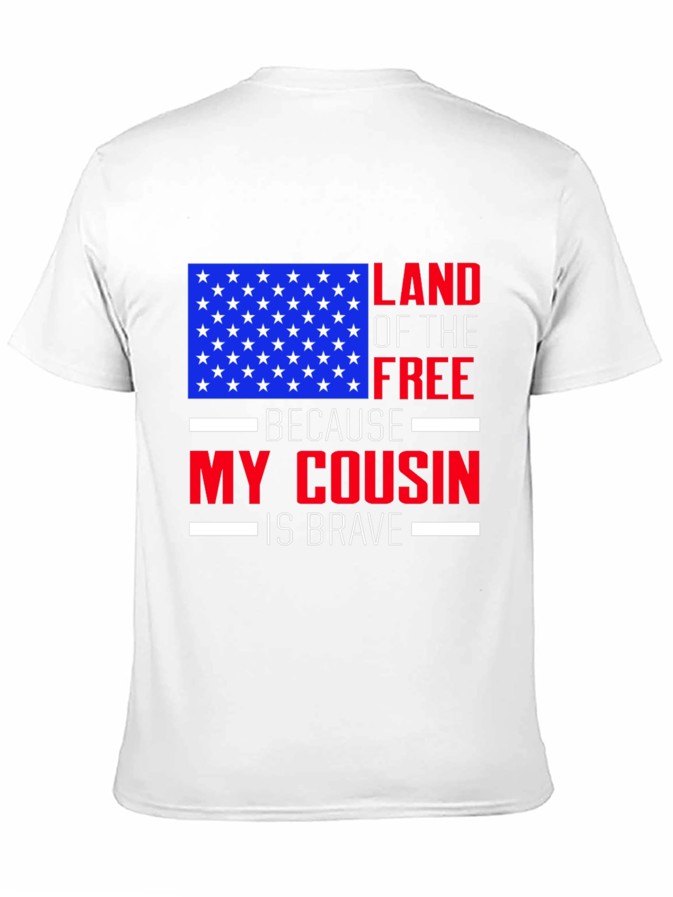 Land of the Free Cousin T-Shirt - Patriotic Pride