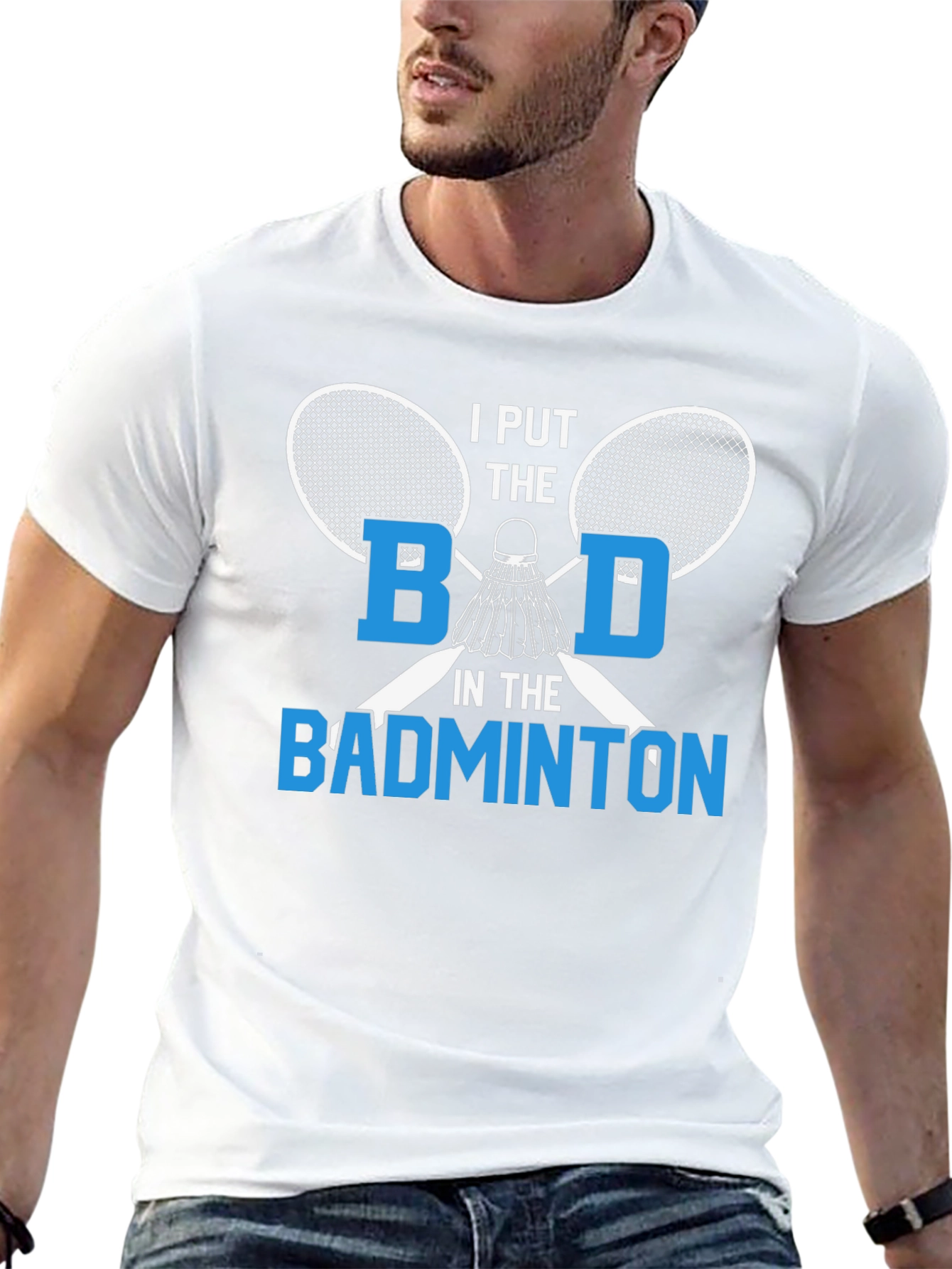 Funny Badminton T-Shirt for Sport Lovers