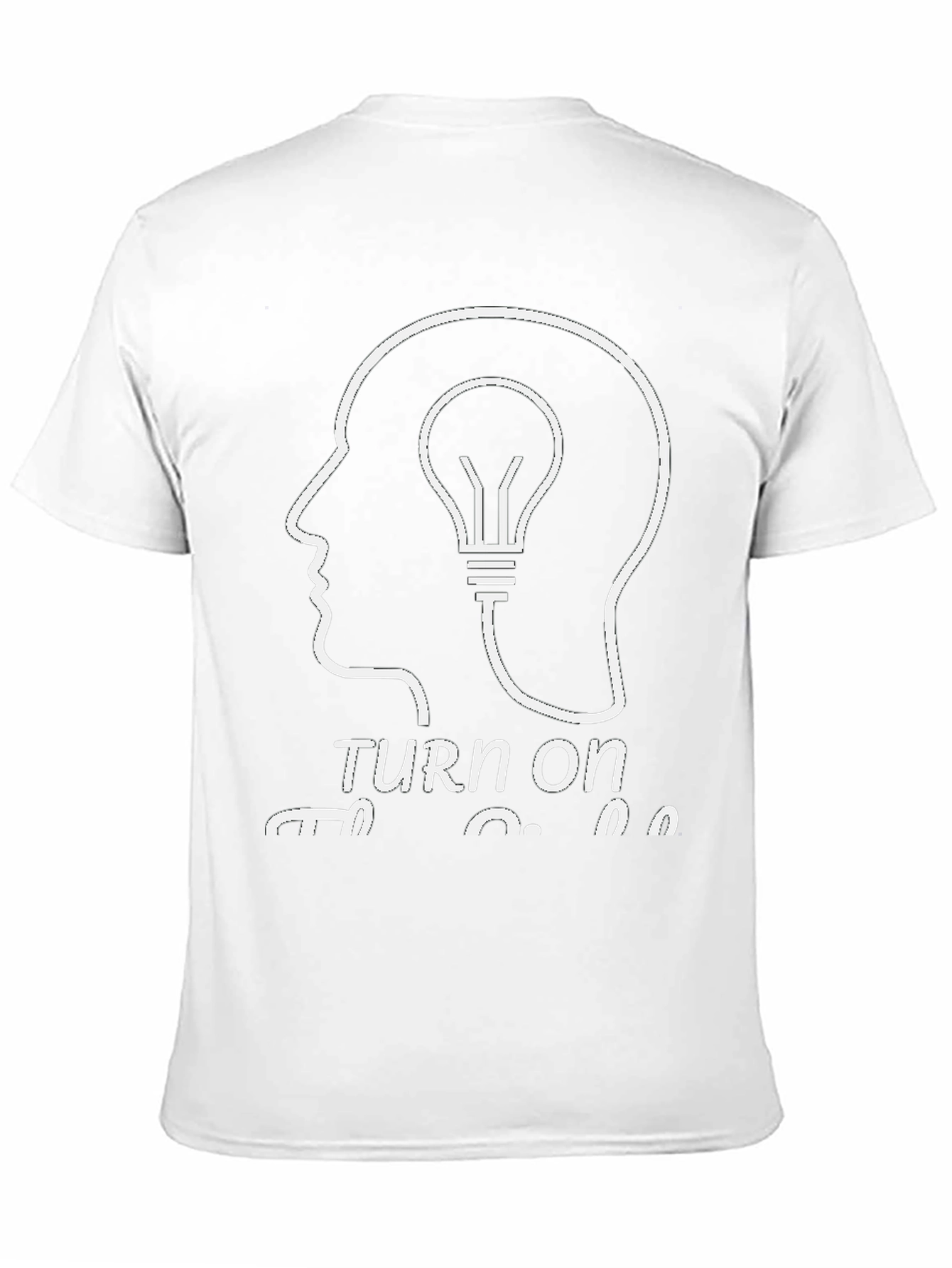 Turn On The Idea Black Graphic Tee