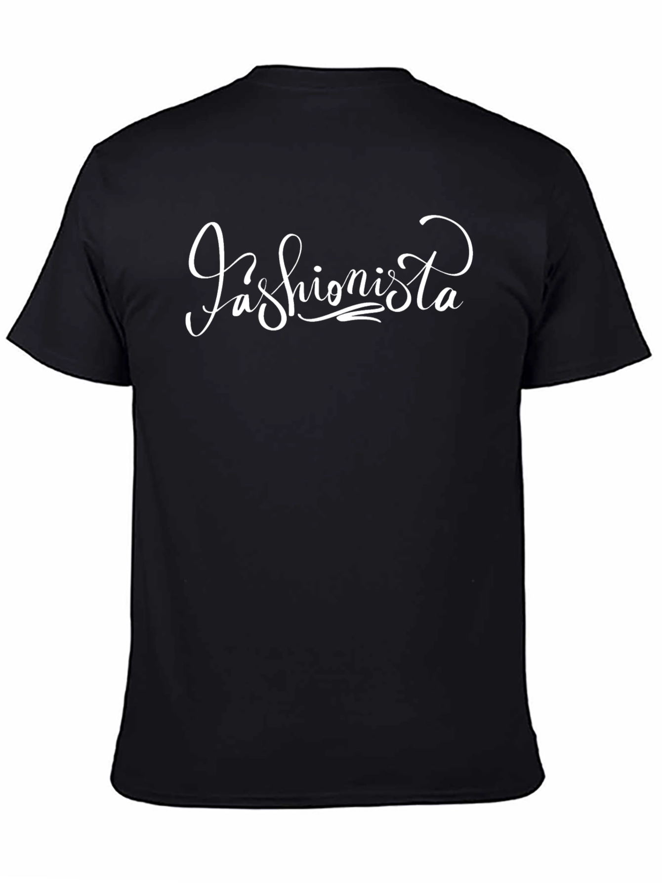 Fashionista Tee - Stylish Black T-Shirt