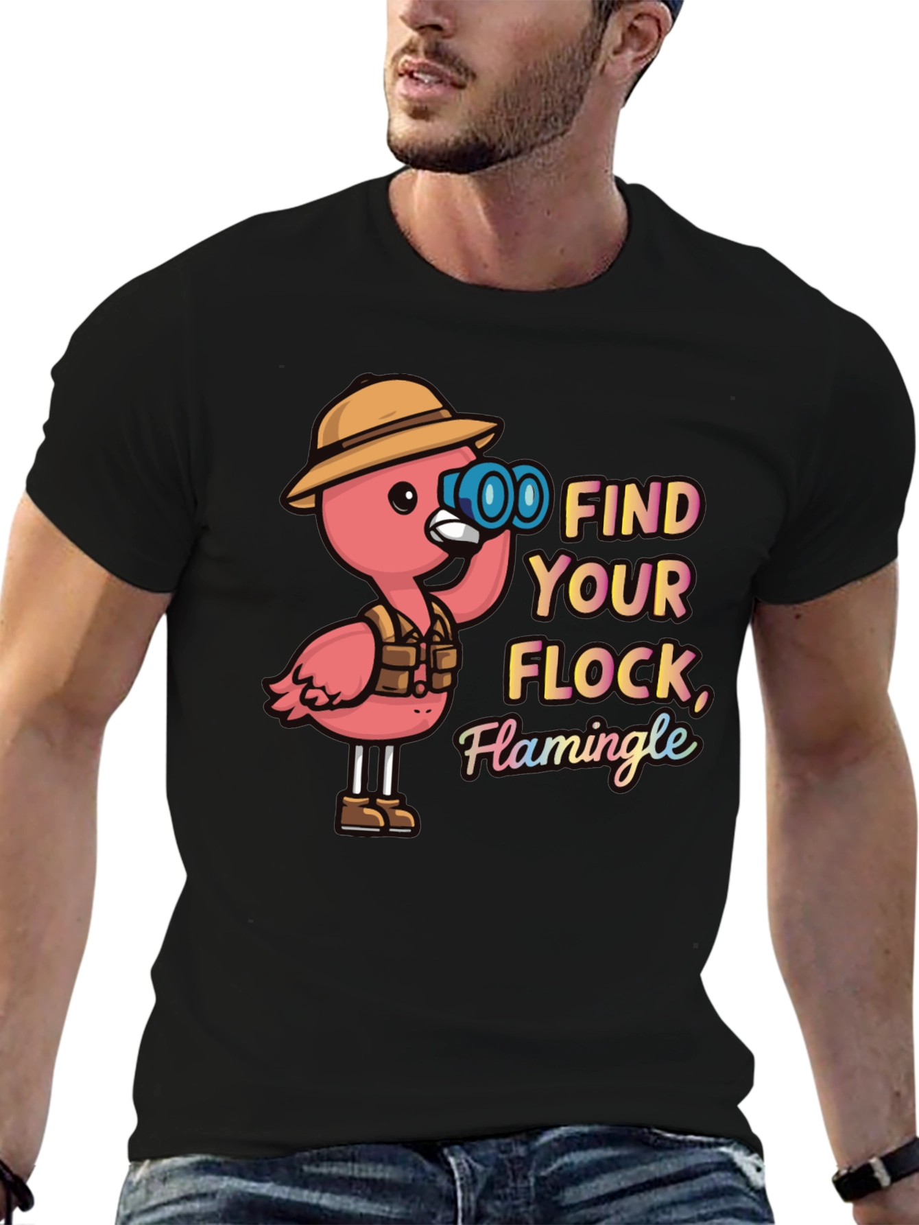 Find Your Flock Flamingo Graphic Tee
