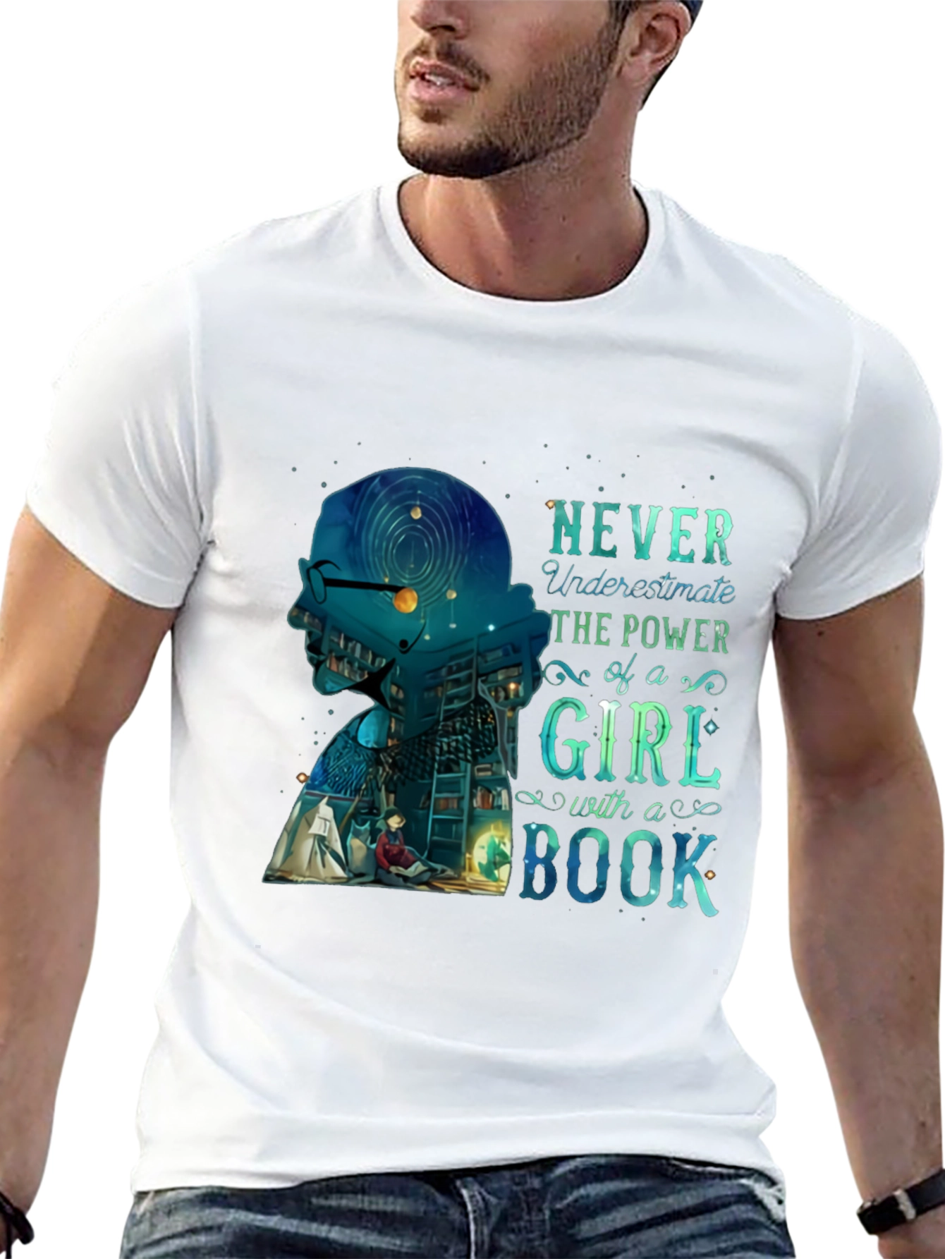Empowered Girl Bookworm Graphic Tee