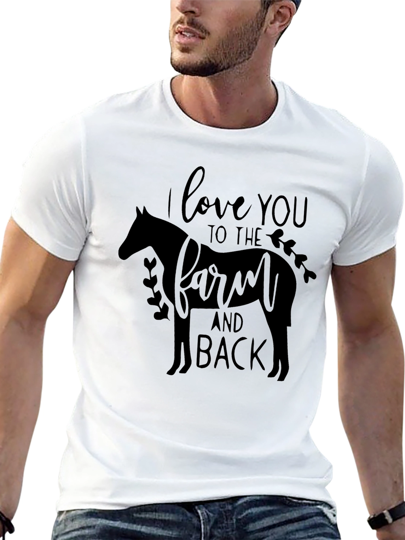 Farm Love Graphic Tee - Mens Black T-Shirt