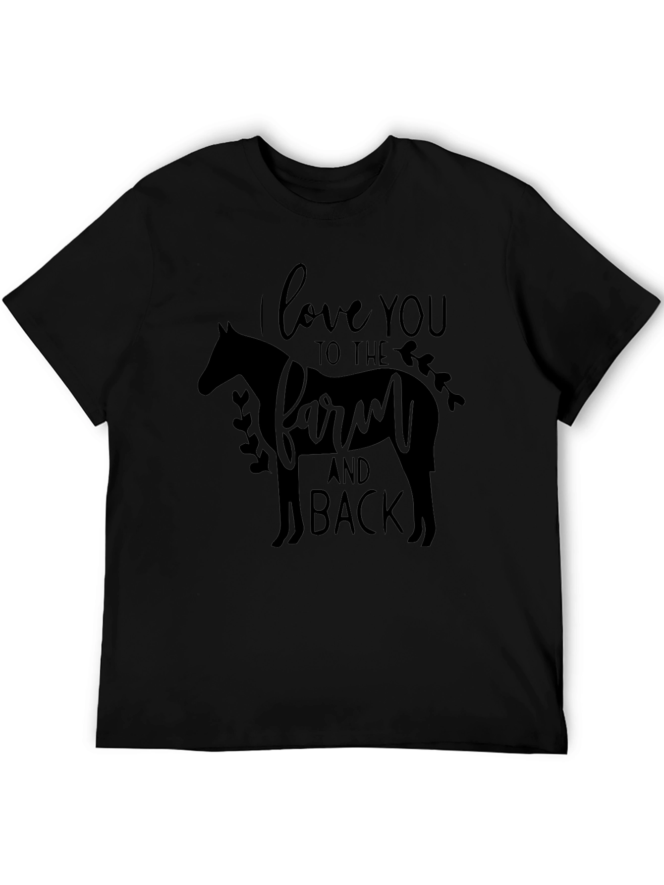 Farm Love Graphic Tee - Mens Black T-Shirt