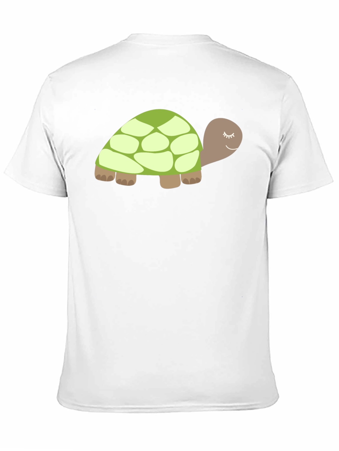 Cute Turtle Graphic Tee - Soft Black Cotton