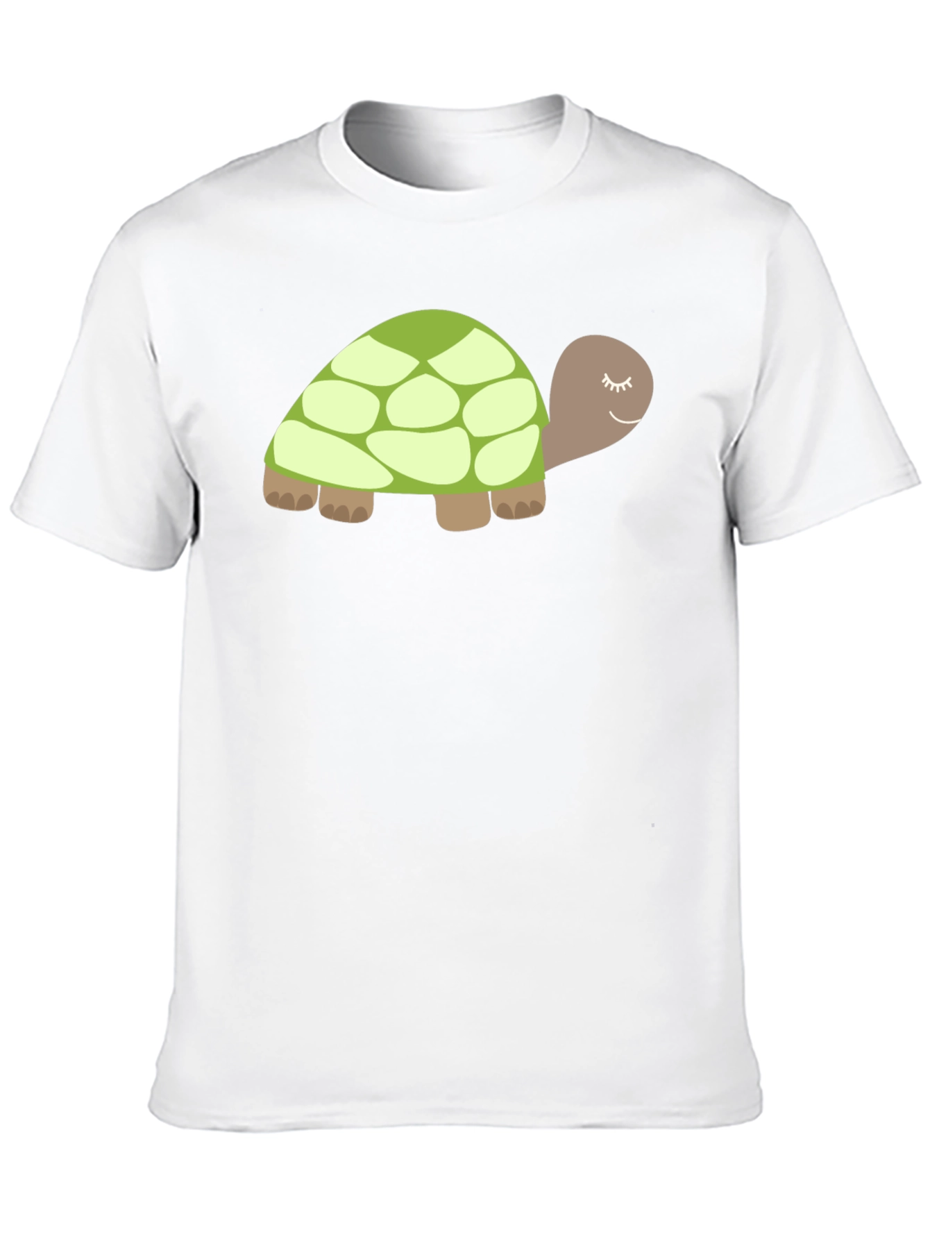Cute Turtle Graphic Tee - Soft Black Cotton