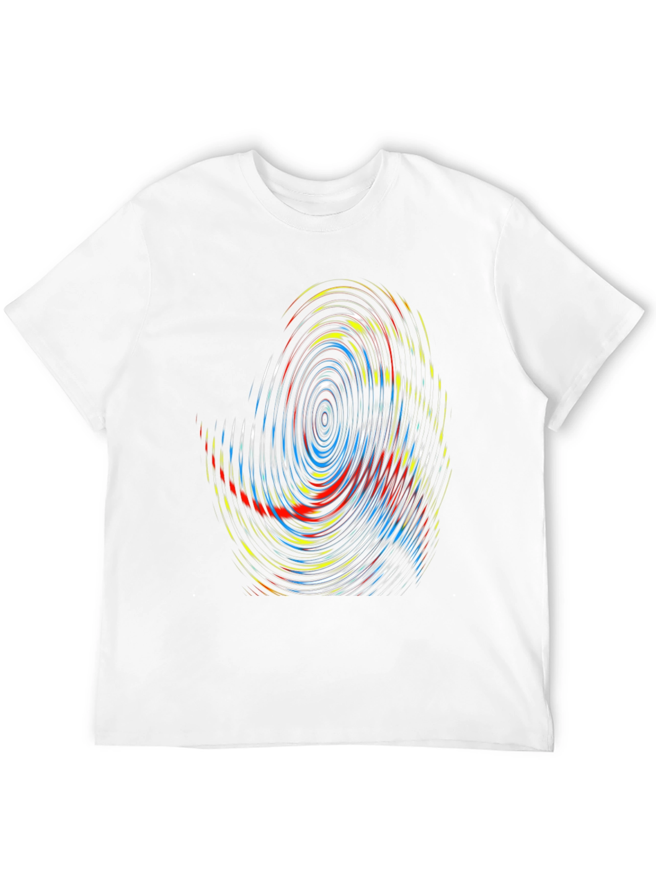 Abstract Swirl Graphic Tee - Modern Design