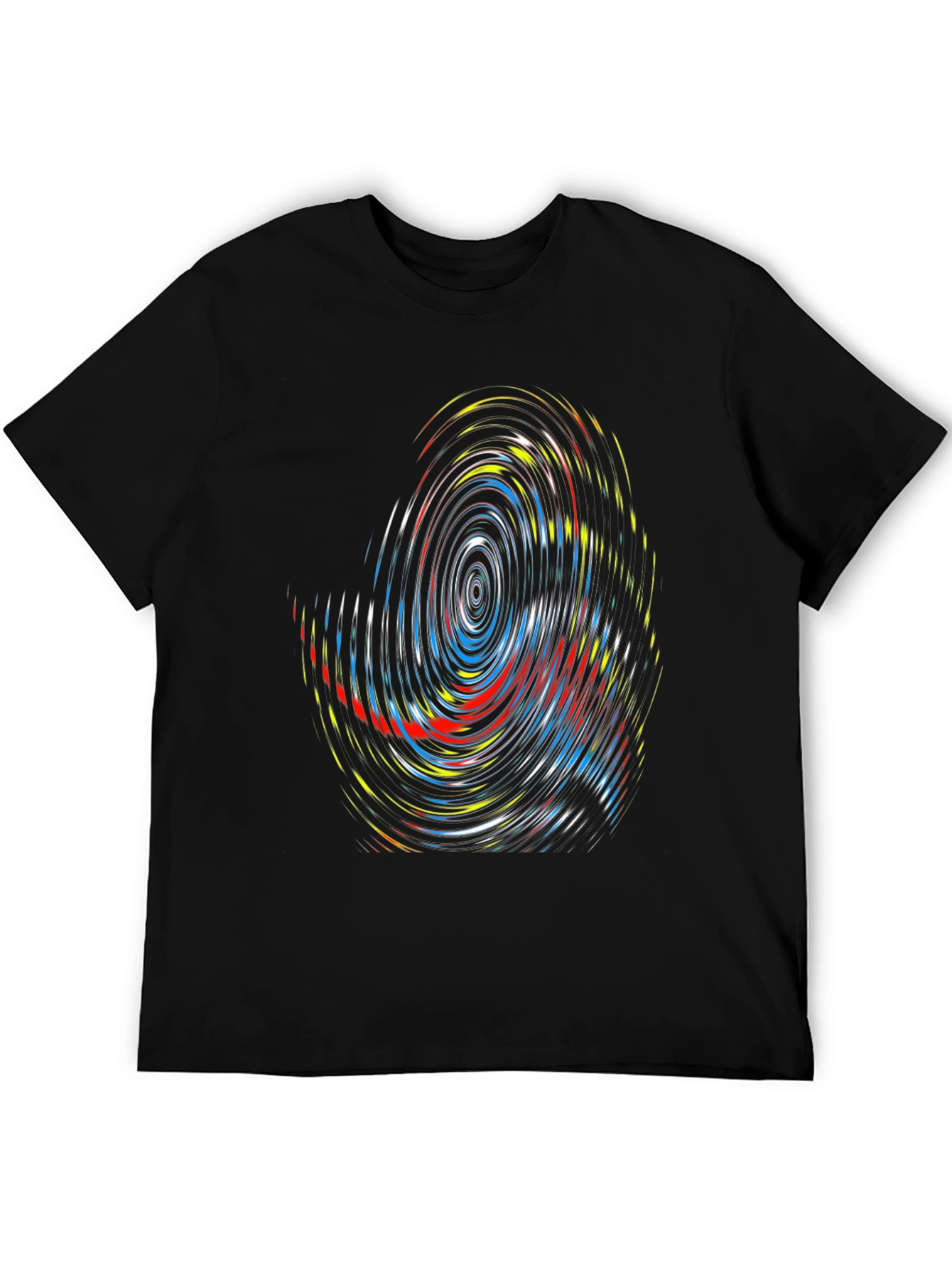 Abstract Swirl Graphic Tee - Modern Design