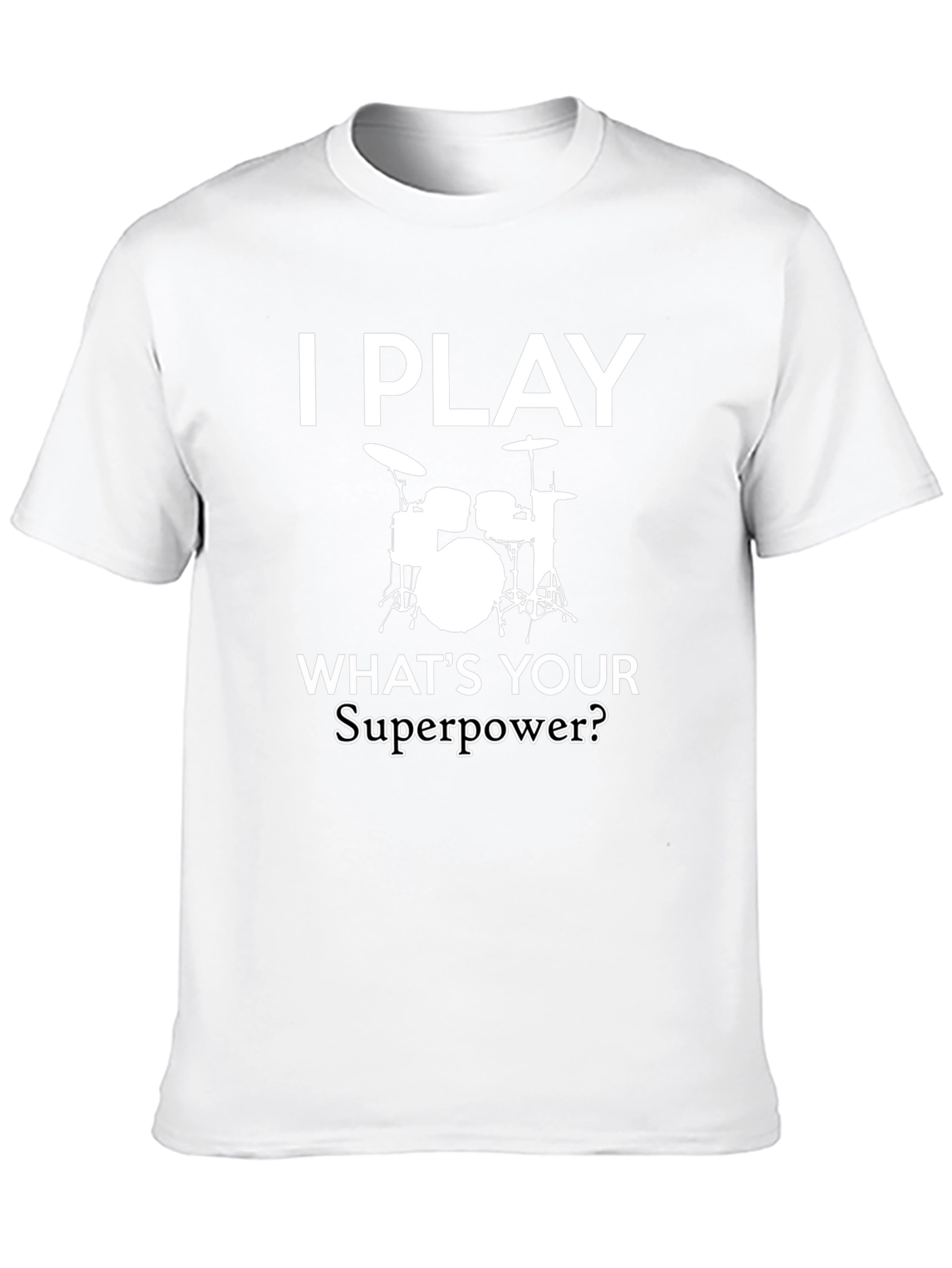 Drummer Superpower Black T-Shirt
