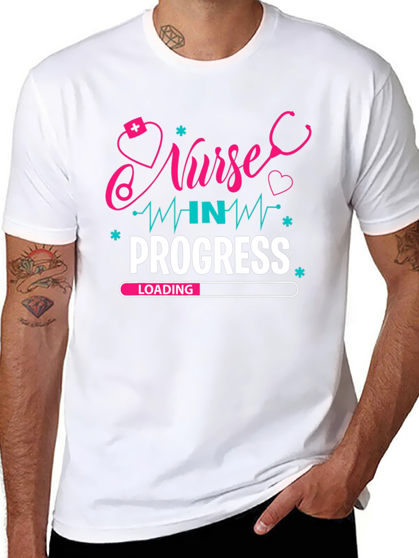 Nurse in Progress Graphic T-Shirt