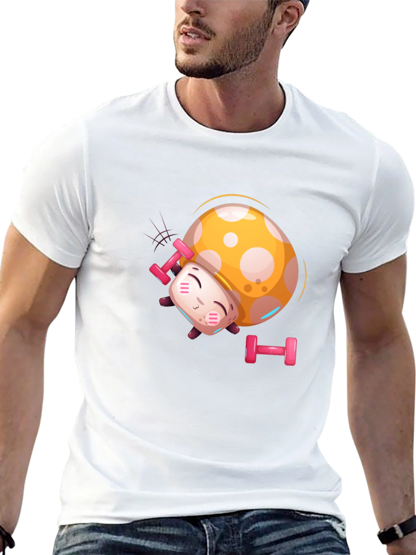 Funny Mushroom Gym T-Shirt