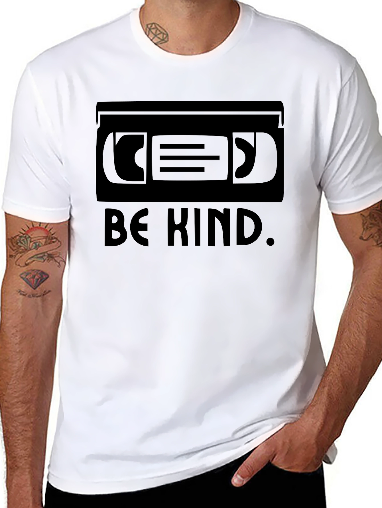 Be Kind VHS Tape Graphic T-Shirt - Unisex