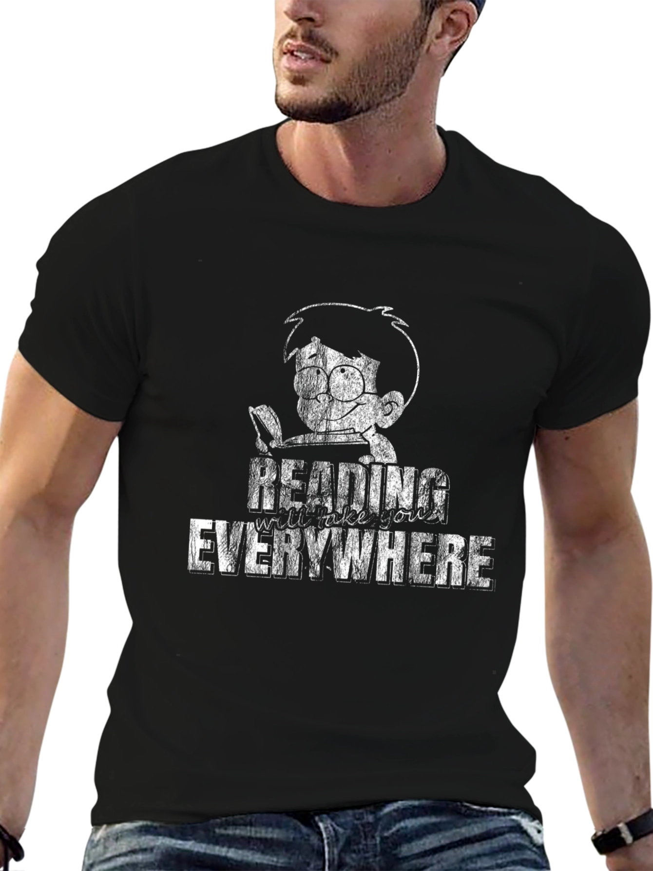Reading Everywhere Graphic T-Shirt