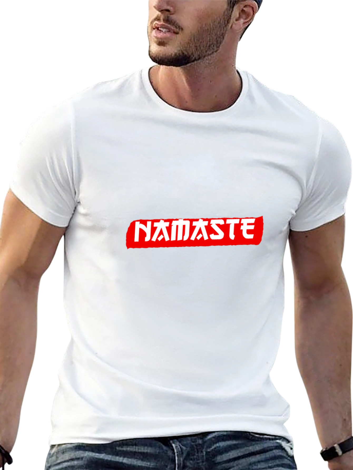 Namaste Graphic Tee - Casual Black T-Shirt