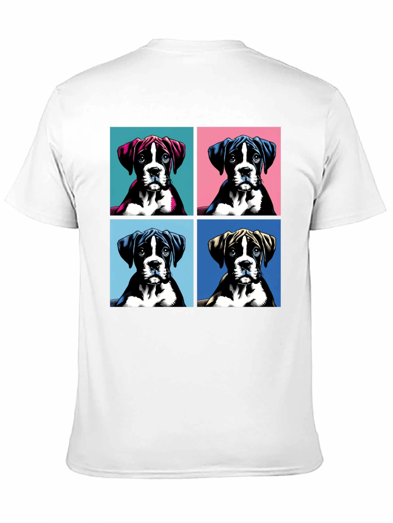 Boxer Dog Pop Art T-Shirt - Unique Graphic Tee