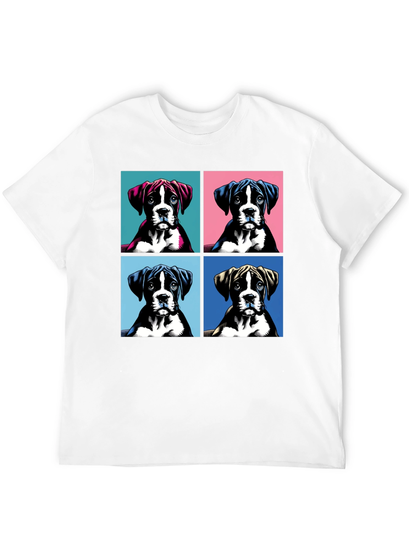 Boxer Dog Pop Art T-Shirt - Unique Graphic Tee