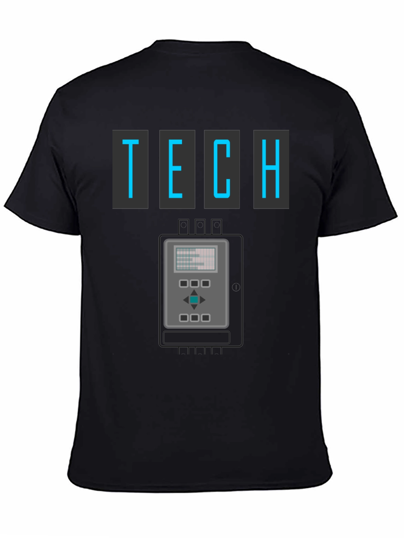 Retro Tech Graphic T-Shirt - Cool Geeky Design