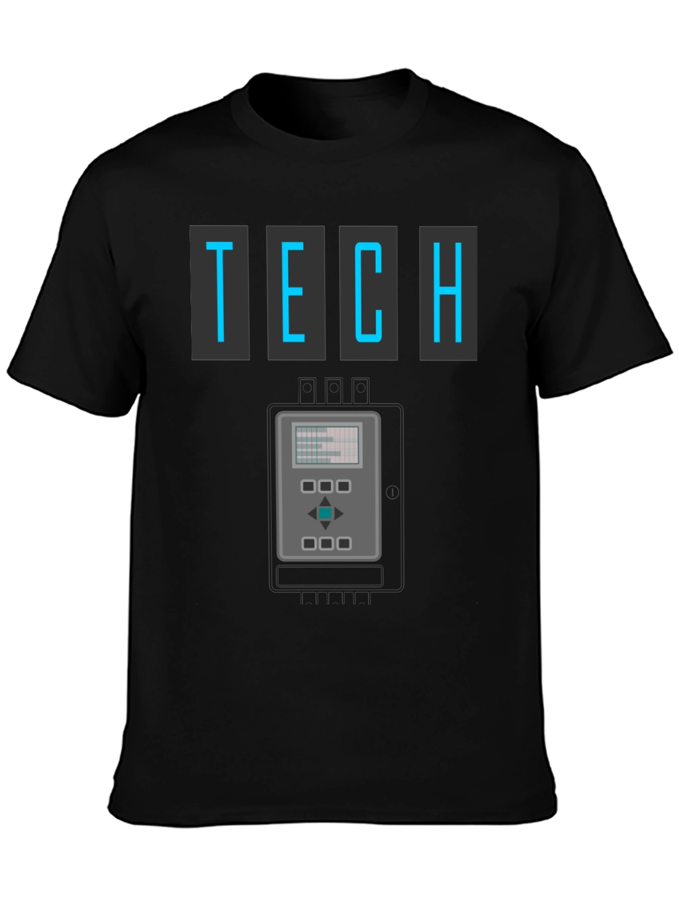 Retro Tech Graphic T-Shirt - Cool Geeky Design