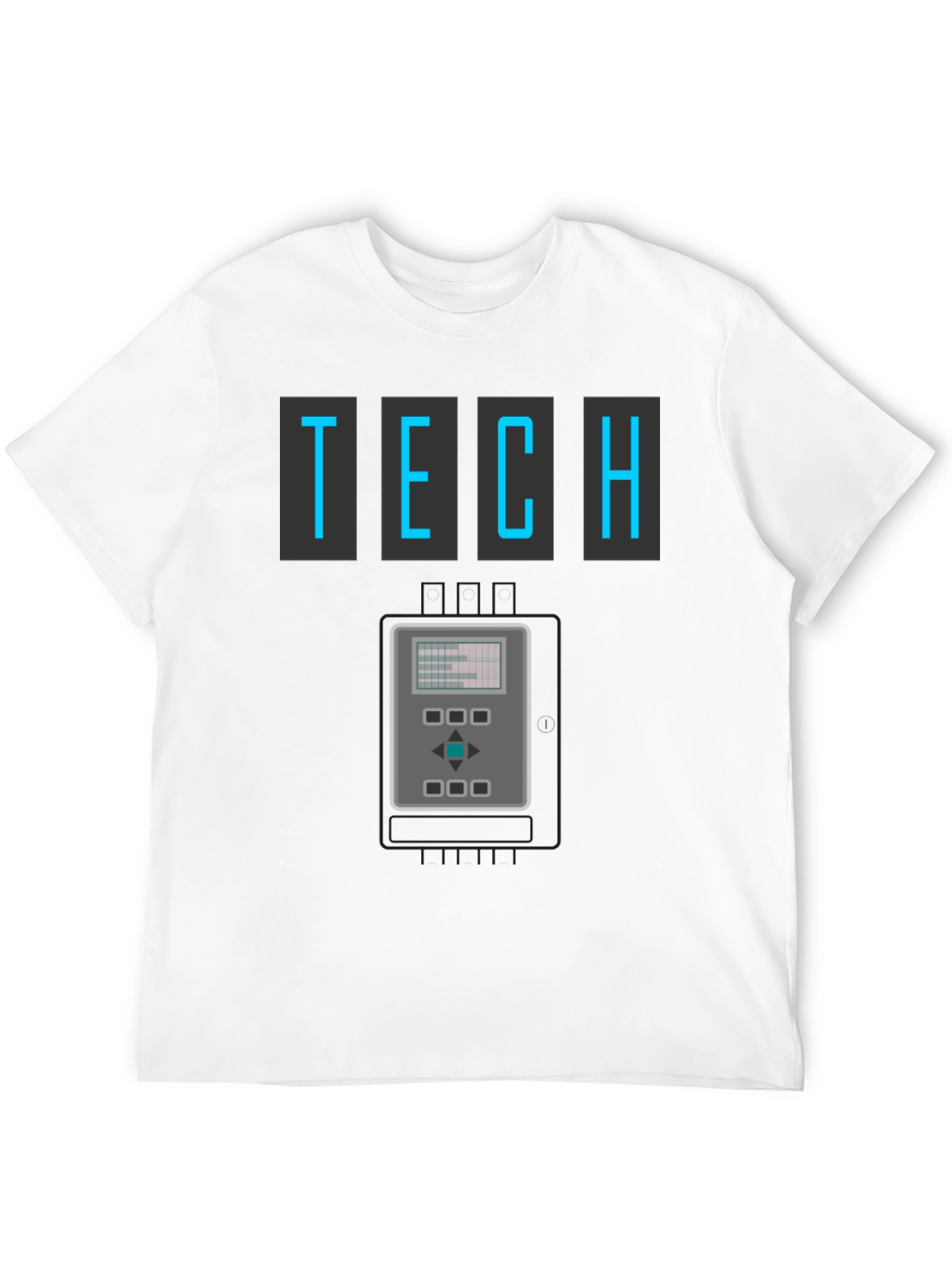 Retro Tech Graphic T-Shirt - Cool Geeky Design