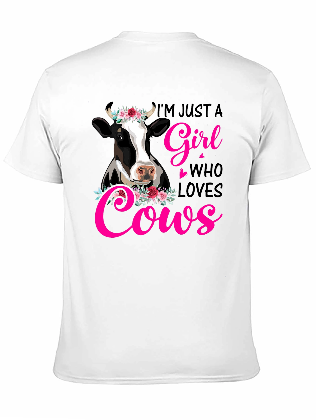 Im Just a Girl Who Loves Cows Graphic Tee
