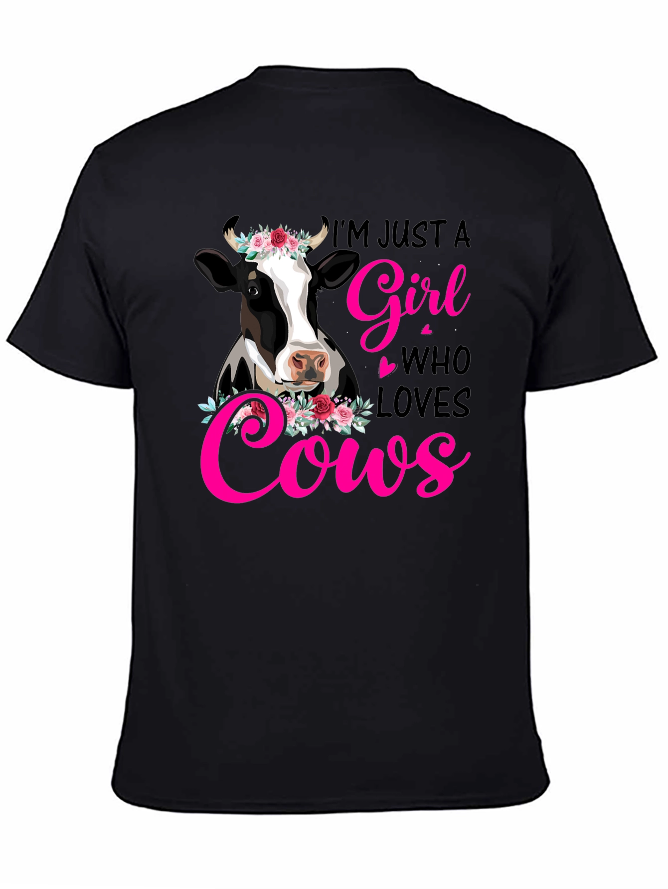 Im Just a Girl Who Loves Cows Graphic Tee