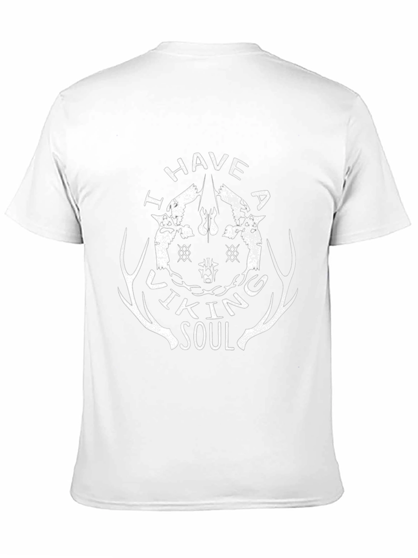 I Have a Viking Soul T-Shirt Black Crew Neck