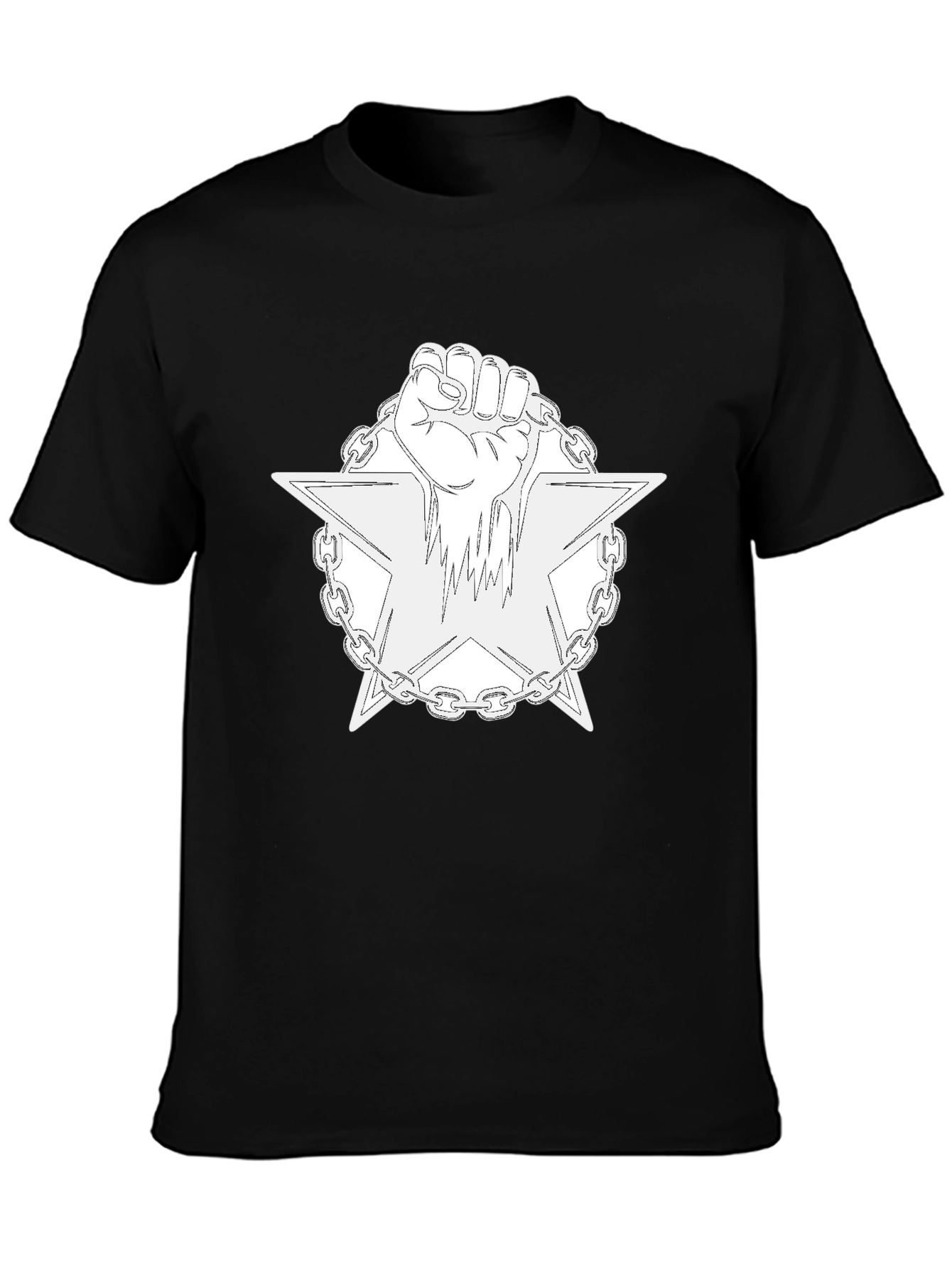 Fist & Star Graphic Tee - Black
